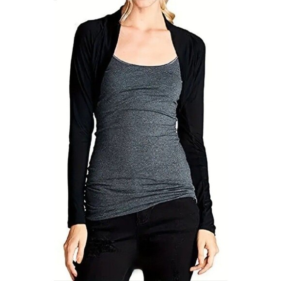 Womens Fashion Shoulder Cape Sleeves - Black - 0269 - Picture 2 of 5